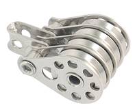 ALLEN quadruple block, ball joint, 25mm, wire rope 2-5mm, headband