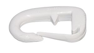 ALLEN Nylon Rope Carabiner 48mm for 6mm Rope, White, 2pcs. SB Pack