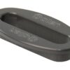ALLEN deck fitting, oval aluminum eye 34x8mm black 2 ha8040 34