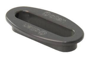ALLEN deck fitting, oval aluminum eye 34x8mm black