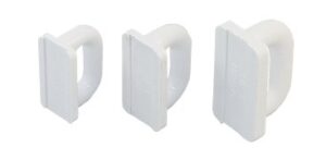 ALLEN mast sliders, flat nylon 16mm white 2pcs. SB-Pack