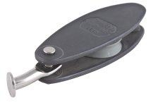 ALLEN tackle block, sliding aluminum, 26mm, rope 6mm, round head, bent