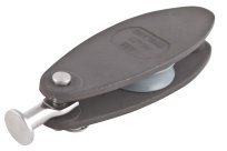 ALLEN tackle block, sliding aluminum, 26mm, rope 6mm, round head, straight