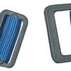 Nylon webbing gliders for 40mm webbing, black