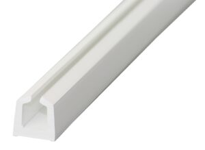Sprayhood box keder rail white 5m