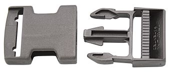 Nylon snap buckle for 25mm strap, black, 10 pieces. 1 Nylon snap buckle for 25mm strap, black, 10 pieces.