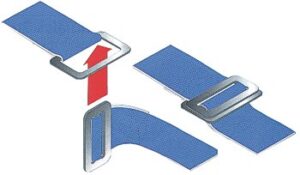 Webbing glider A4 for 25mm webbing