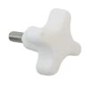 Cross handle screw A4/Nylon M6x14mm white 2 hd608