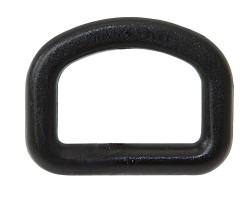 D-ring POM 4.5x25mm black 10pcs.