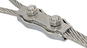 Duplex wire rope clamp A4 6mm 10pcs.