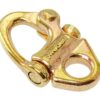 Snap shackle with eye, brass, 30mm 2 hk9130