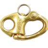 Snap shackle with eye, brass, 40mm 3 hk9140