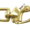 Snap shackle with swivel eye, brass, 95mm 3 hk927 1