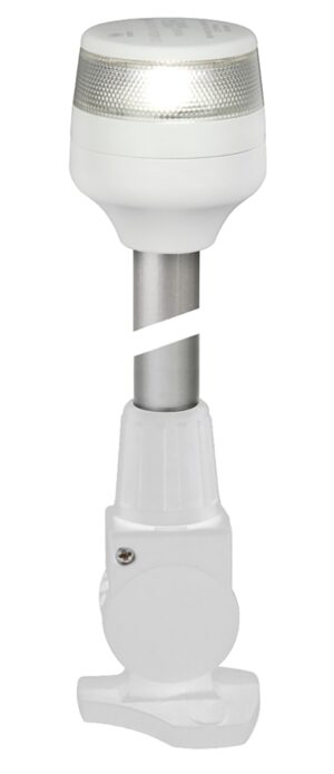 HELLA NaviLED 360 Compact Anchor Light, white, with 205mm mast