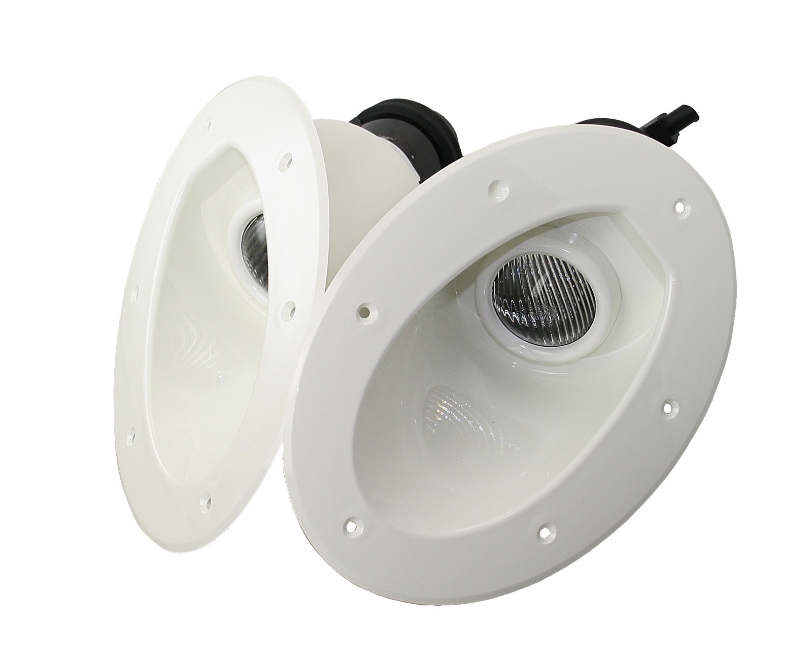 HELLA Recessed Bow Lights 24V 70W White Pair 1 HELLA Recessed Bow Lights 24V 70W White Pair