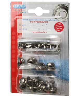 CAF-316 Snap Fastener Set for A4 Paper, 10 Pieces, Self-Pack