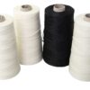 Waxed braided hand sewing thread No. 10 0.9mm black 400m