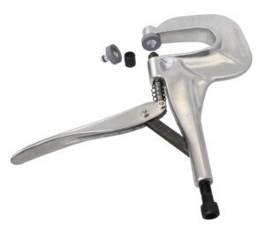 PRES-N-SNAP Aluminum crimping tool including 4 inserts for Q-Snap/CAF
