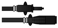 Fuel hose with priming bulb, 2m, with connector and tank adapter for Mercury 1 Fuel hose with priming bulb, 2m, with connector and tank adapter for Mercury
