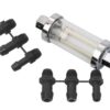 Inline fuel filter, plastic, for 6/8/10mm hoses