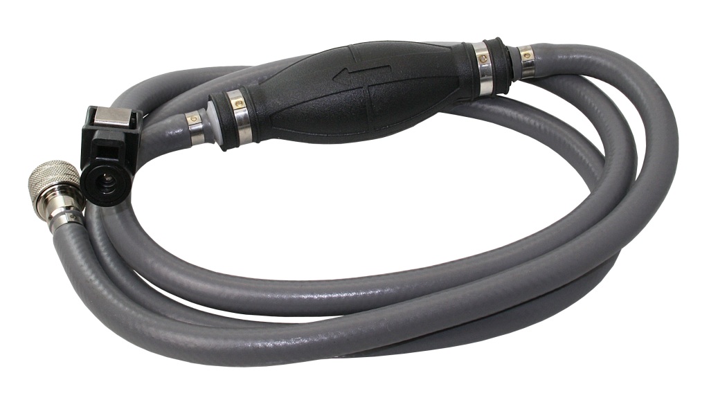 Fuel hose with primer bulb, 2m, with quick-release couplings on both ends, for Honda 1 Fuel hose with primer bulb, 2m, with quick-release couplings on both ends, for Honda