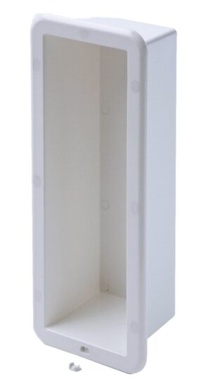 Wall-mounted box/swallow's nest, plastic, 370x120x110mm, white