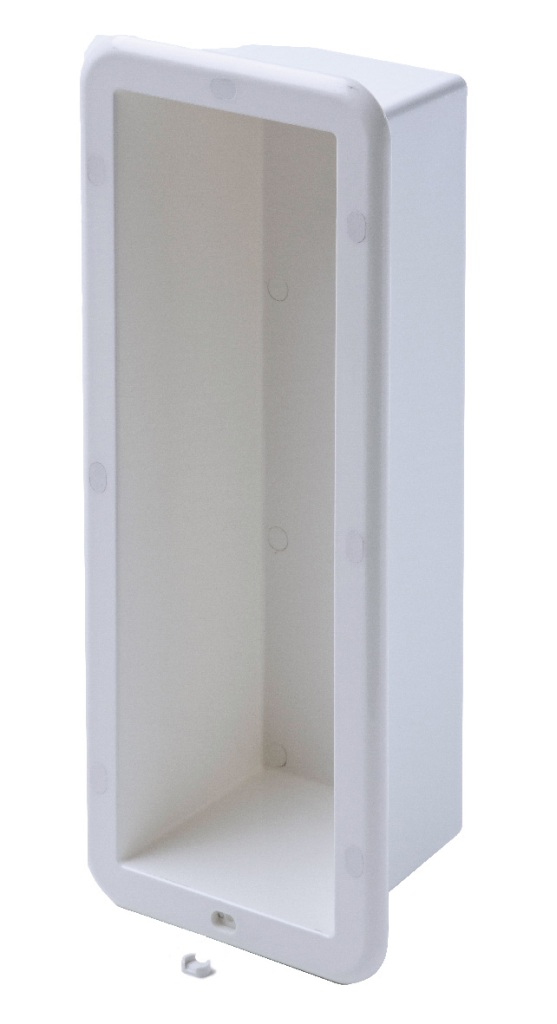Wall-mounted box/swallow's nest, plastic, 370x120x110mm, white 1 Wall-mounted box/swallow's nest, plastic, 370x120x110mm, white