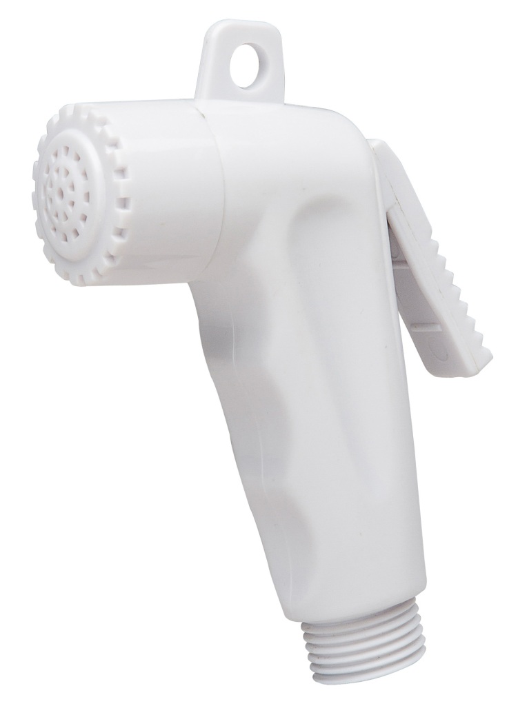 Shower head with locking lever ½' white 1 Shower head with locking lever ½' white