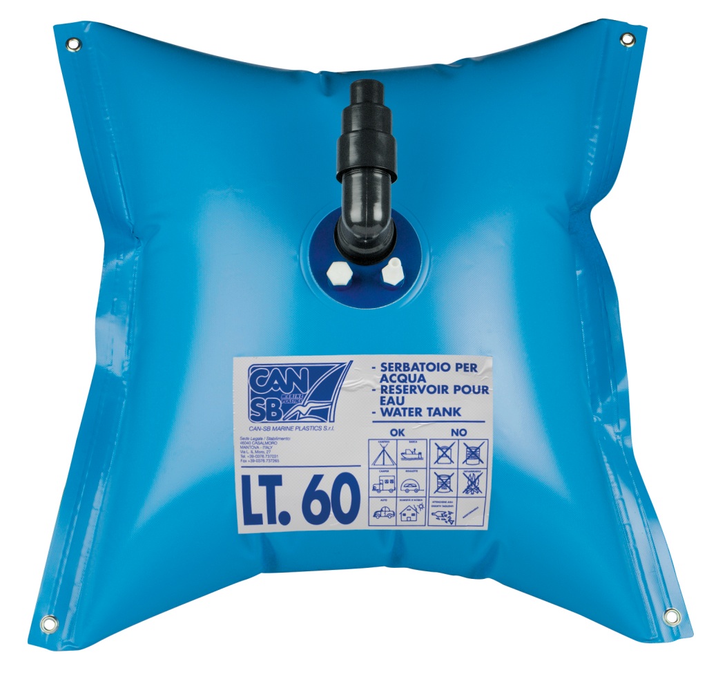 Water tank, bag, square, 730x730mm, 60L, blue 1 Water tank, bag, square, 730x730mm, 60L, blue