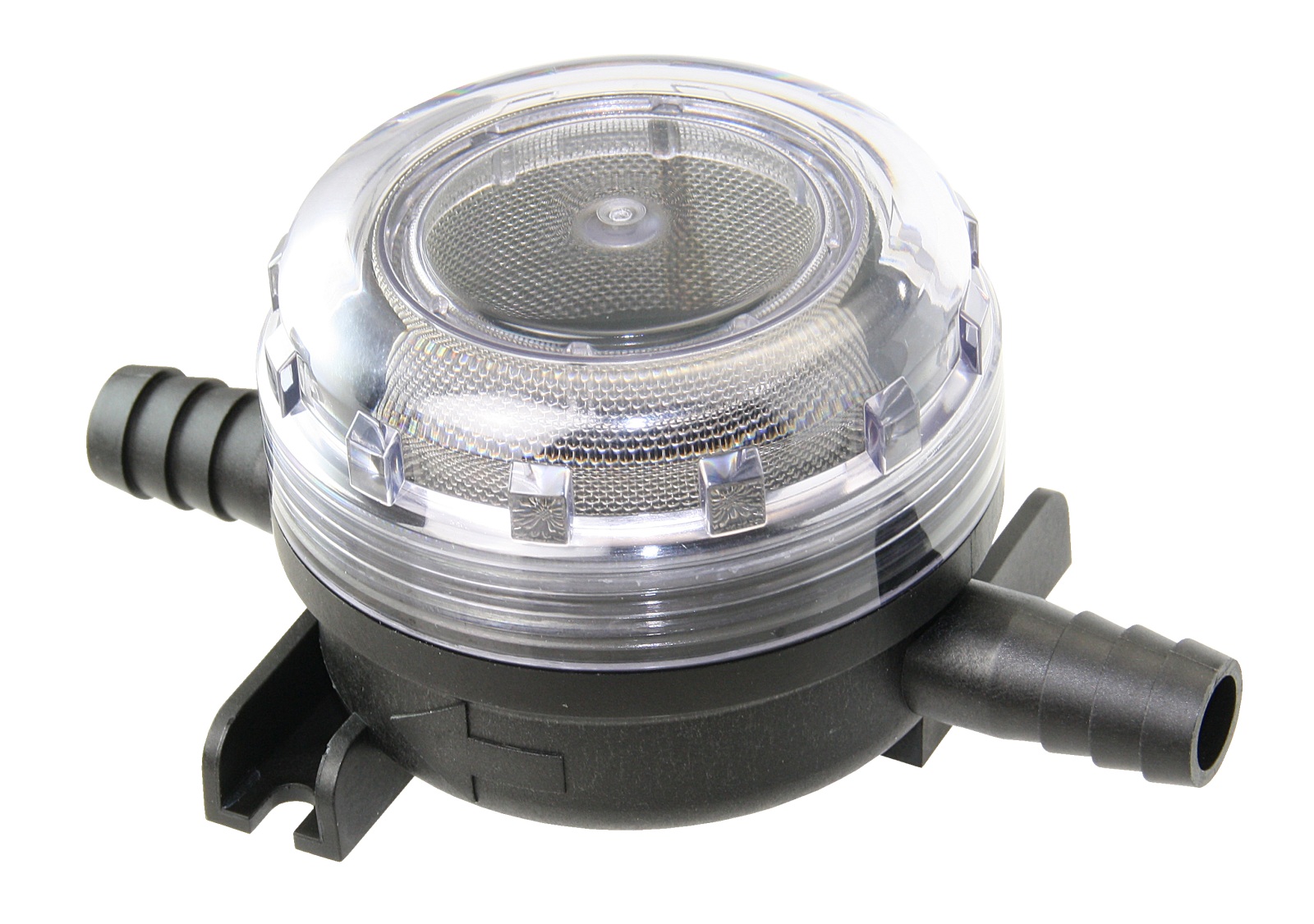 FLOJET Fresh Water Filter 90° Mesh 40 with push-fit connection and for 13mm hose 1 FLOJET Fresh Water Filter 90° Mesh 40 with push-fit connection and for 13mm hose
