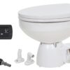 JABSCO Toilet Quiet Flush E2 Standard Size 12V, Solenoid Valve, Soft-Close