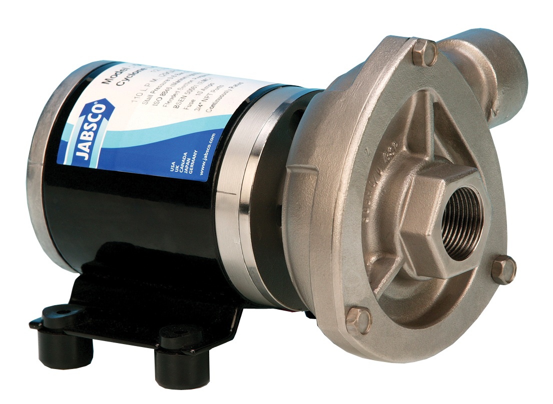 JABSCO centrifugal pump 'Cyclone' #50860, high pressure 24V 80L/min 1 JABSCO centrifugal pump 'Cyclone' #50860, high pressure 24V 80L/min