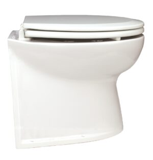 JABSCO Deluxe Flush Toilet with 24V 17" Straight Flush Pump, Soft-Close
