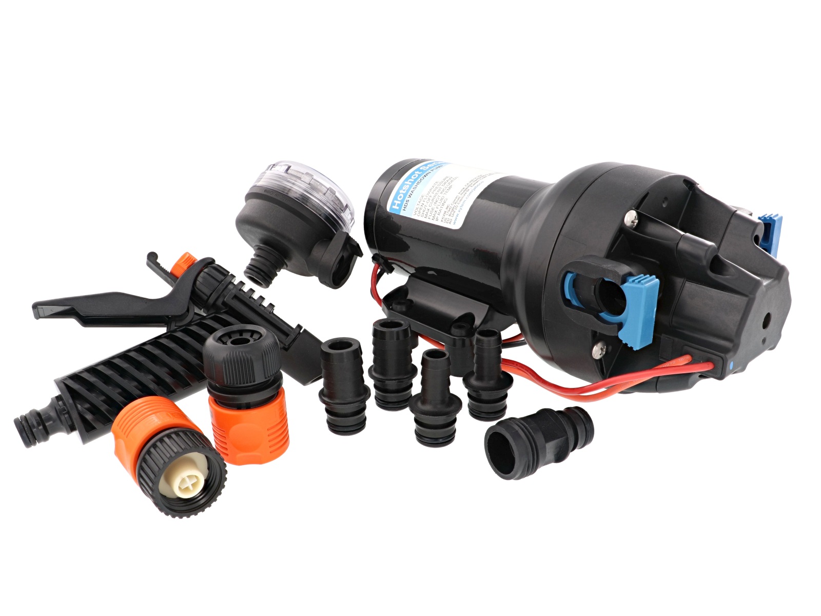 JABSCO Deck Wash Pump Set Hotshot HD5 12V 4.8bar 19L/min without hose 1 JABSCO Deck Wash Pump Set Hotshot HD5 12V 4.8bar 19L/min without hose