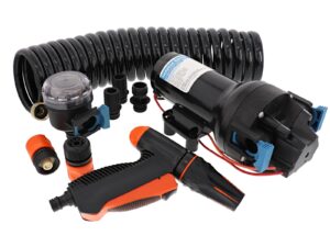 JABSCO Deck Wash Pump Set Hotshot HD6 12V 4.8bar 22.7L/min with Hose