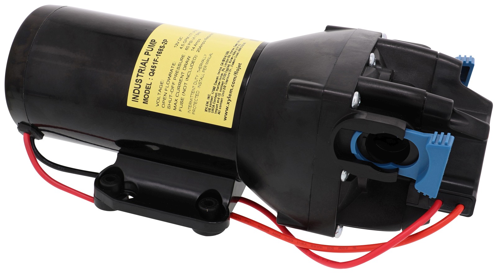 Flojet VersiJet diaphragm pump 12V 4.1bar 17L/min S/A 1 Flojet VersiJet diaphragm pump 12V 4.1bar 17L/min S/A