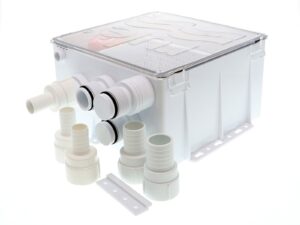 RULE Shower sump with pump 12V 69L/min for hose 19/25/28mm