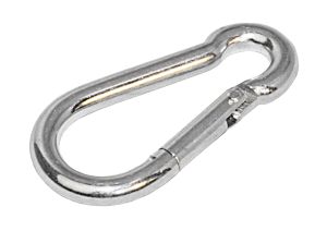 Galvanized carabiner 10x100mm 10pcs. 1 Galvanized carabiner 10x100mm 10pcs.