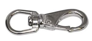 Snap hook with swivel A4 85mm, large eye