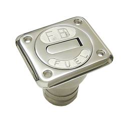 Rectangular fuel filler neck A4 for 38mm hose