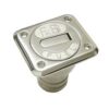 Rectangular A4 fuel filler neck for 38mm hose (wastewater)
