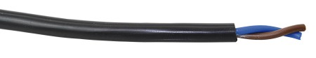 Power cable two-core H05VV-F Cu/PVC fine stranded 2x1.5mm² blue/brown 100m 1 Power cable two-core H05VV-F Cu/PVC fine stranded 2x1.5mm² blue/brown 100m