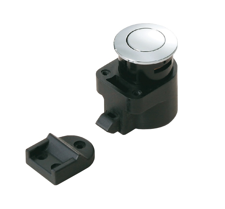 LAMP push-button catch with rosette DPL-SQ-CR ABS/Zn square, chrome 1 LAMP push-button catch with rosette DPL-SQ-CR ABS/Zn square, chrome