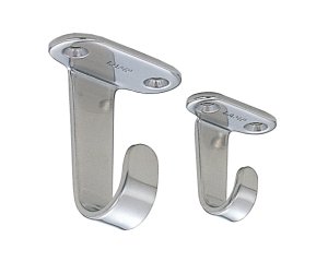 Hook type HJ, brushed stainless steel, 33mm