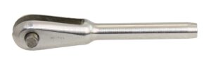 BLUE WAVE fork terminal, turned A4 4mm, pin 6mm