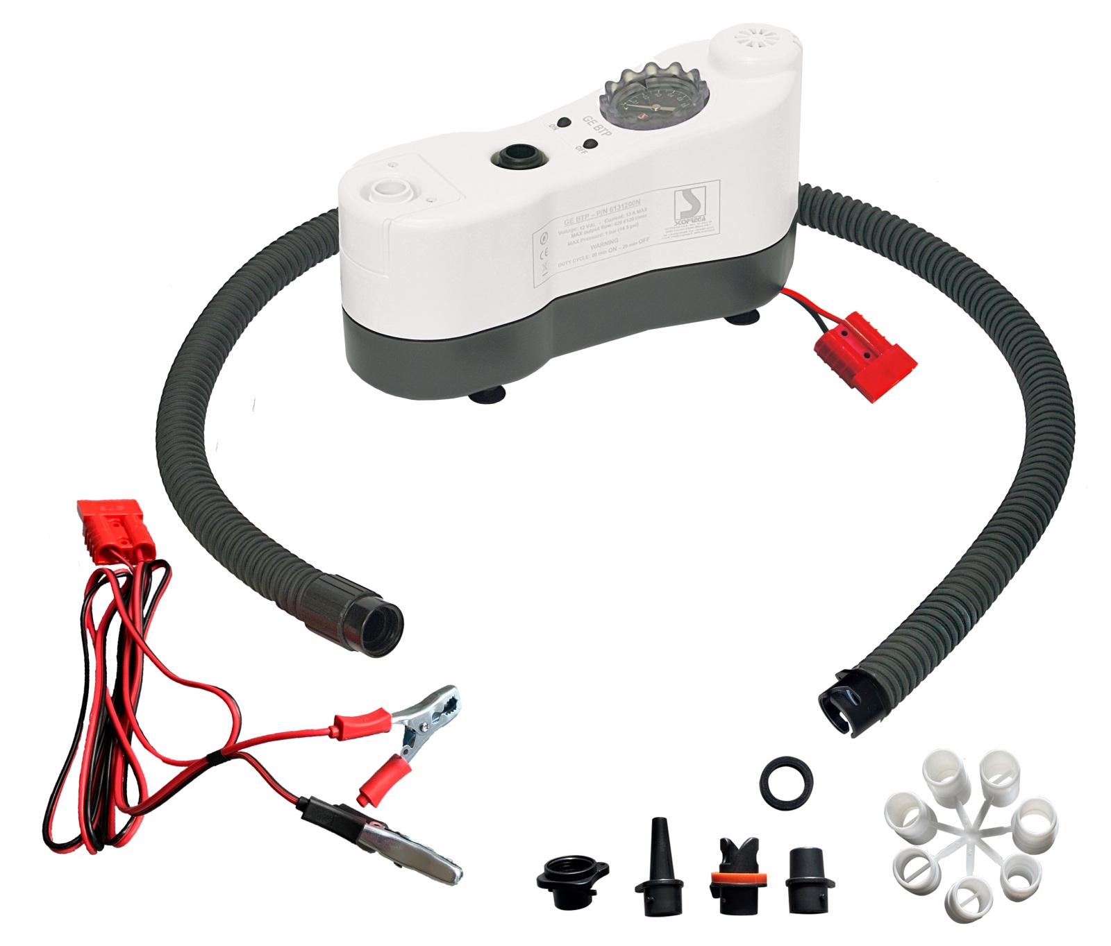 SCOPREGA electric air pump GE BTP-2 12V 1.2bar 420L/min with pressure gauge 1 SCOPREGA electric air pump GE BTP-2 12V 1.2bar 420L/min with pressure gauge