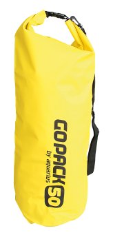 Dry bag with shoulder strap, PVC, 50L, yellow
