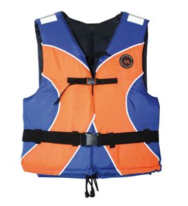 Solid floatation aid Standard CE50N 70-90kg orange/blue 1 Solid floatation aid Standard CE50N 70-90kg orange/blue