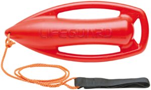 Lifeguard buoy with chest strap and 2m swimming line
