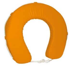Horseshoe lifebuoy PVC orange